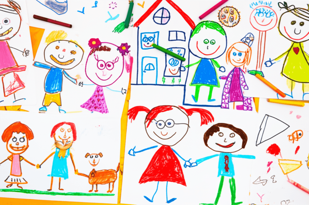 Children's family drawings