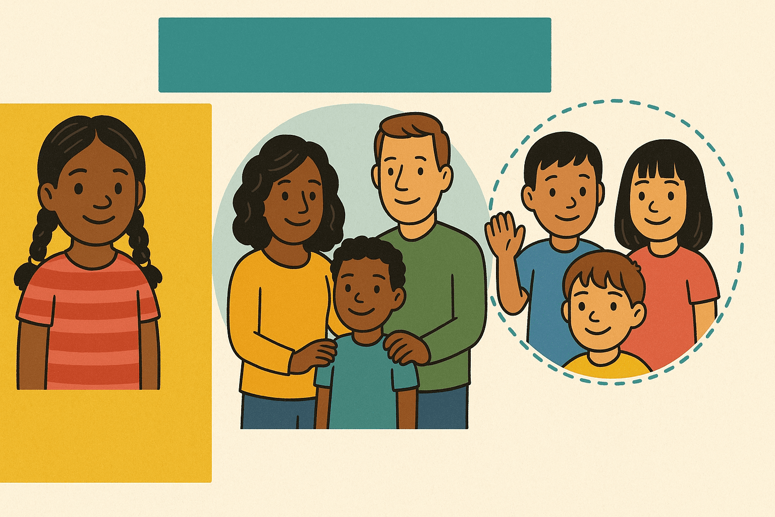 Kindergarten students learning about belonging