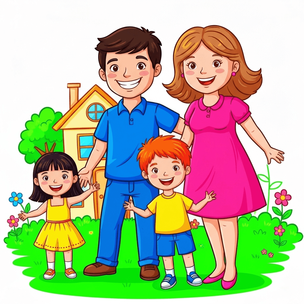 Children’s crayon drawings around the words “WEEKLY FOCUS,” showing school scenes, classmates, teachers, rules, and friendship.